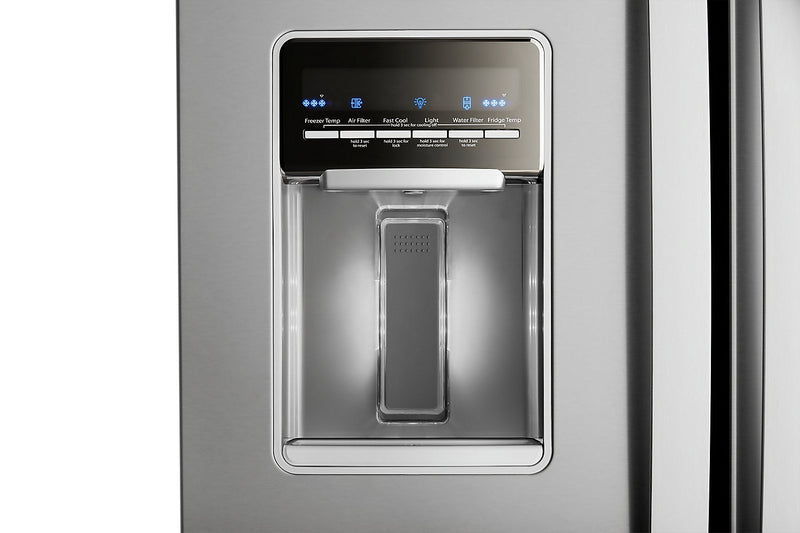 Réfrigérateur Whirlpool de 20 pi³ et de 30 po à portes françaises - acier inoxydable résistant aux traces de doigts - WRF560SEHZ