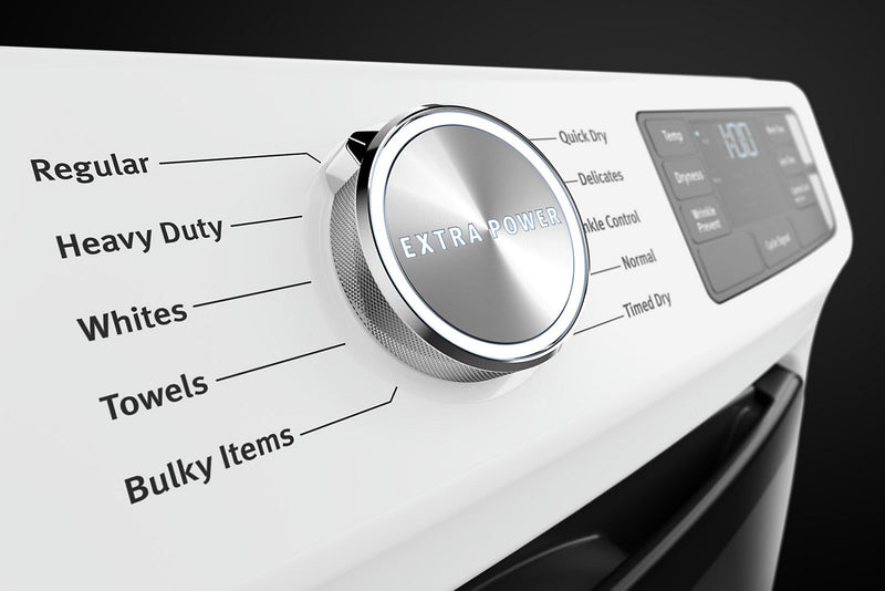 Laveuse frontale 5,2 pi3 avec Extra Power et sécheuse électrique 7,3 pi³ Maytag - blanches