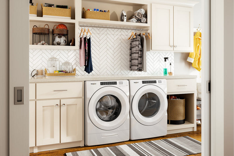 Sécheuse électrique Whirlpool de 7,4 pi³ - blanche - superposable - YWED5620HW