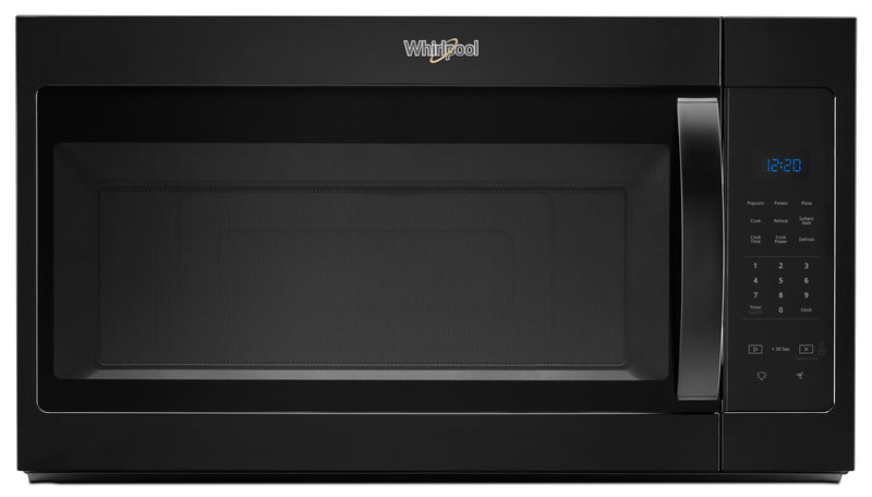 Four à micro-ondes à hotte intégrée Whirlpool de 1,7 pi³ avec cuisson à 900 W - noir - YWMH31017HB