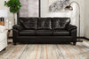 Addison Leath-Aire Sofa - Blackberry 
