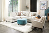 Adel Linen-Look Fabric Accent Chair - Beige 