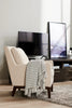 Adel Linen-Look Fabric Accent Chair - Beige 