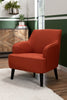 Aimy Linen-Look Fabric Accent Chair - Orange 