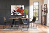 Amos 5-Piece Dining Package with Tess Chairs - Grey - Dining Room Set