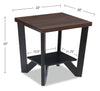 Arika 3-Piece Coffee and Two End Tables Package - Black