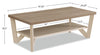 Arika 3-Piece Coffee and Two End Tables Package - Ivory