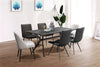 Avis Dining Chair - {Industrial} style Dining Chair in Grey-Black {Metal}