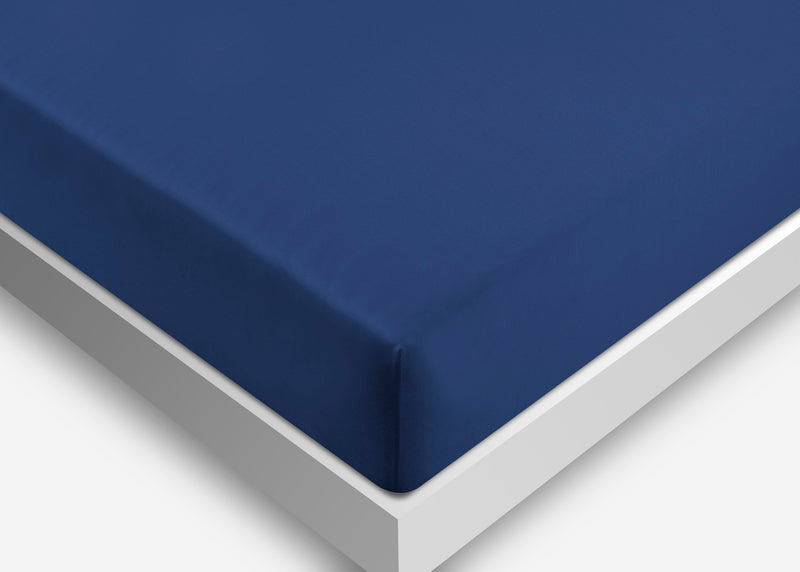 Ensemble de draps Hyper-Cotton BEDGEARMD 3 pièces pour lit simple - bleu marine