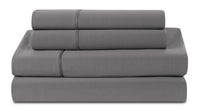 Ensemble de draps Dri-TecMD de BEDGEARMD 4 pièces pour grand lit - gris