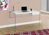 Kylie Computer Desk – White - Modern style Desk in White Glass