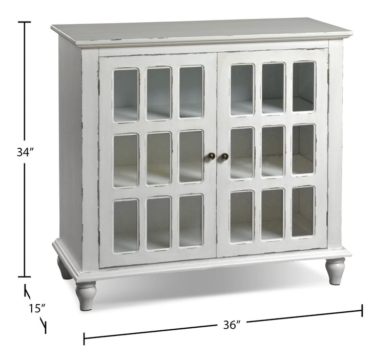 Armoire décorative Bray de 36 po - ivoire antique