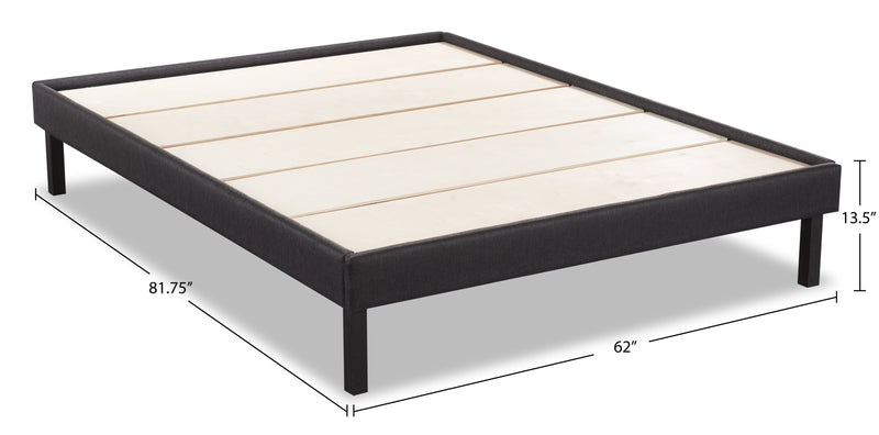 Base plateforme Breeze pour grand lit - gris foncé