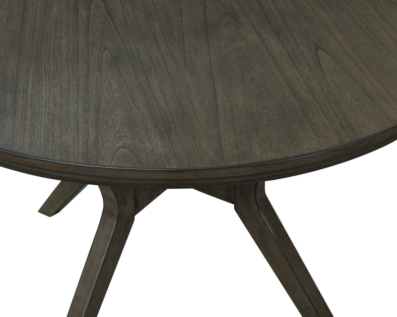 Table de salle à manger ronde Chelsea de 48 po (L) - gris-brun