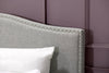 Cove King Platform Bed - Glam, Traditional style Bed in Grey Solid Woods, Medium Density Fibreboard (MDF), Plywood