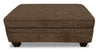 Febe Chenille Ottoman - Brown 