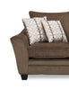 Febe Chenille Sofa - Brown 