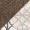 Febe Chenille Condo Sofa - Brown 
