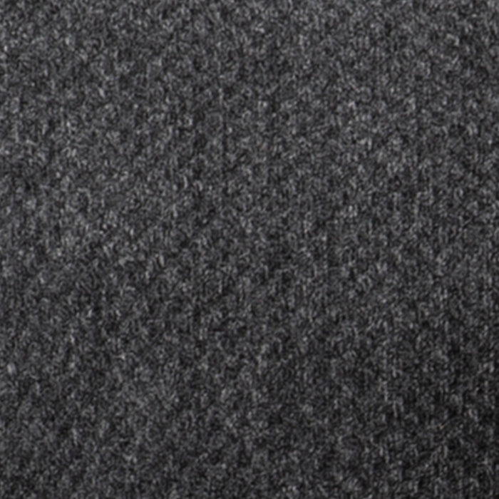 Sofa Febe de 85 po de format condo fabriqué au Canada en tissu de chenille avec accoudoirs évasés et coussins décoratifs - gris anthracite