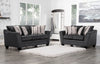Febe Chenille Condo Sofa - Charcoal 