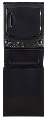 Tour de lavage SpaceMakerMC électrique GE avec laveuse de 4,4 pi³ et sécheuse de 5,9 pi³ - GUD37ESMM…