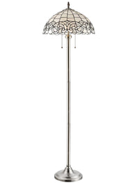 Lampe à pied Jasmin de 63 po de style Tiffany avec verre soufflé à la main