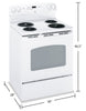 GE  5.0 Cu. Ft. Electric Freestanding Range - JCBP240DMWW 