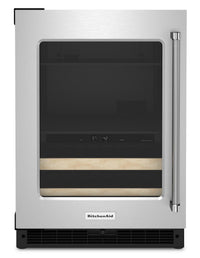  Refroidisseur à boissons KitchenAid de 4,9 pi³ et de 24 po sous le comptoir - acier inoxydable - KUB…