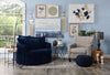 Kylie Linen-Look Fabric Accent Chair - Charcoal Emblem 