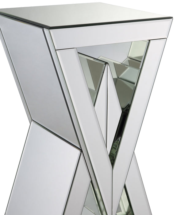 Table d'appoint Lane de 12 po en miroir - argentée