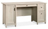 Bureau d’ordinateur Edge Water de 59,06 po - marron blanchi