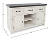 Madison 50" TV Stand - White 