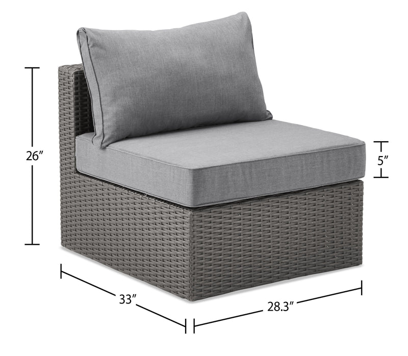 Fauteuil sans accoudoirs Morris pour la terrasse avec rangement
