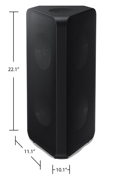 Haut-parleur de fête bidirectionnel de 160 W SAMSUNG MX-ST40 sans fil avec résistance à l’eau IPX5 (MX-ST40B/ZC)