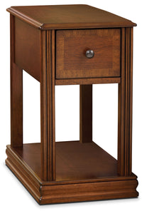 Table d'appoint Sydney de 13 po avec tiroir - cerisier