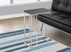 Arroh Accent Table - Modern style End Table in Grey Metal