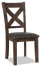 Talia 5-Piece Dining Package - Contemporary style Dining Room Set in Brown Rubberwood Solids and Mango Veneers