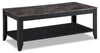 Roma 3-Piece Coffee and Two End Tables Package – Black - Contemporary style Occasional Table Package in Black