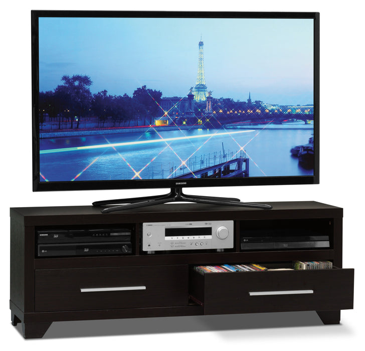 Meuble pour téléviseur Glendale de 60 po avec rangement et système de gestion des câbles pour téléviseurs jusqu’à 65 po - espresso