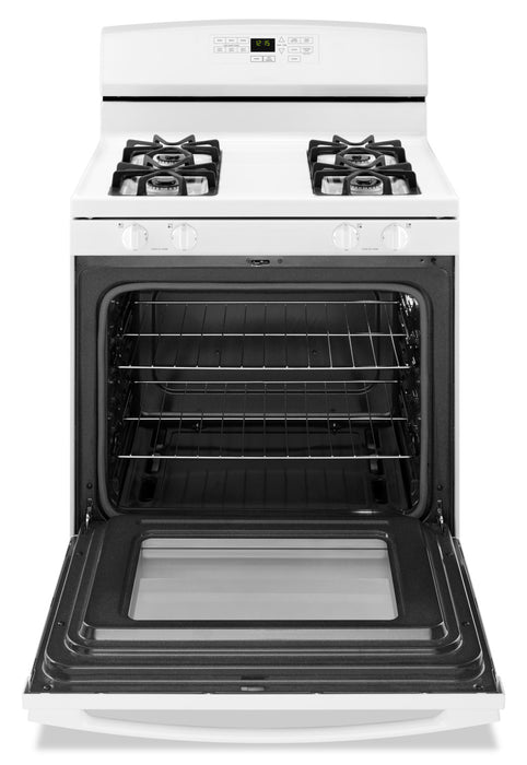 Cuisinière à gaz Amana de 5 pi³ avec autonettoyage - blanche - AGR6603SFW