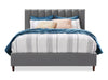 Rain Full Platform Bed - Grey 