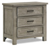 Commode Levi de 30 po (L) x 30 po (H) à 3 tiroirs en bois - gris bois de grève