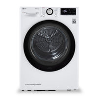 Sécheuse intelligente LG de 4,2 pi³ et de 24 po avec pompe à chaleur - blanche - superposable - DLHC1455W
