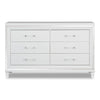 Max Dresser - White - Glam style Dresser in White Asian Hardwood, Medium Density Fibreboard (MDF), Plywood