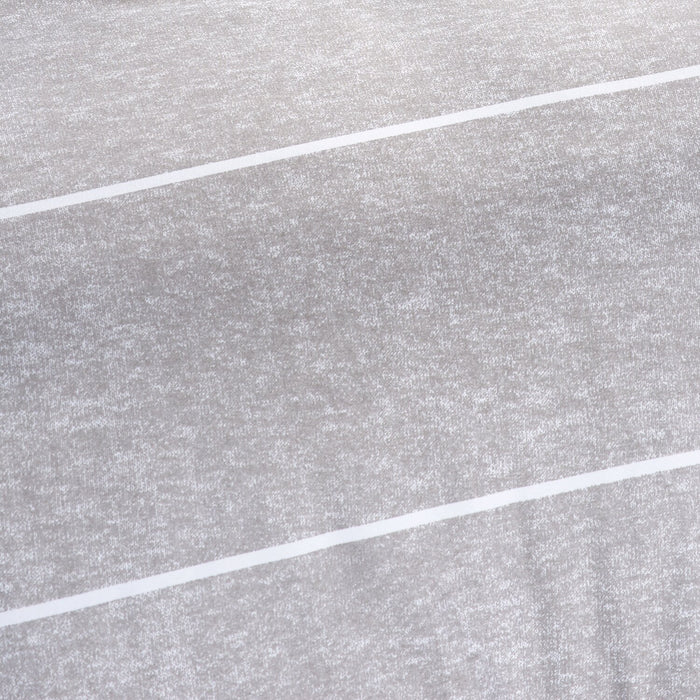 Ensemble d'édredon Stripes 3 pièces pour lit double ou grand lit - gris