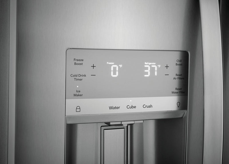 Réfrigérateur Frigidaire Gallery de 22,3 pi³ et de 36,1 po de profondeur comptoir à compartiments juxtaposés - acier inoxydable Smudge-ProofMD - GRSC2352AF