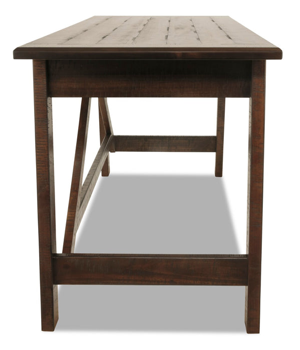 Bureau Baldridge de 60 po à 2 tiroirs - brun rustique