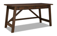 Bureau Baldridge de 60 po à 2 tiroirs - brun rustique