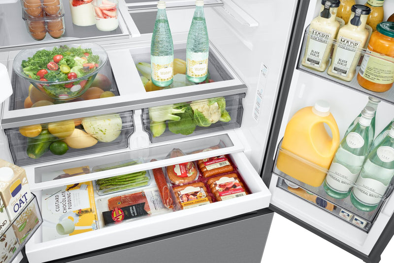 Réfrigérateur Samsung de 31 pi³ et de 36 po pleine profondeur à portes françaises - acier inoxydable - RF32CG5400SRAA