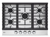  Surface de cuisson à gaz LG de 30 po à 5 éléments - acier inoxydable Smudge-ProofMD - CBGJ3023S